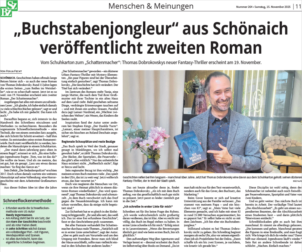 Artikel in der SZ/BZ vom 15.11.2025