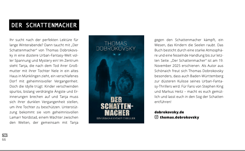 Artikel im Geheimtipp Stuttgart vom 15.12.2025